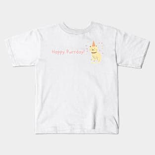 Happy Purrday Kids T-Shirt